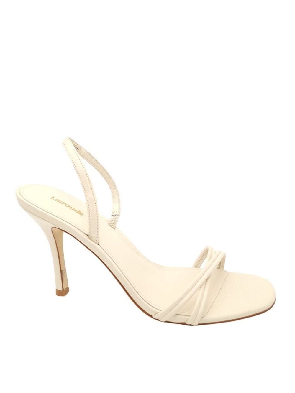 NEW Larroude Annie Strappy Sandals Ivory Minimalist Designer Old Money Womens 11